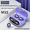 Безжични Bluetooth слушалки M32 с HD LЕD дисплей на кутията и функция за зареждане на телефон | Слушалки