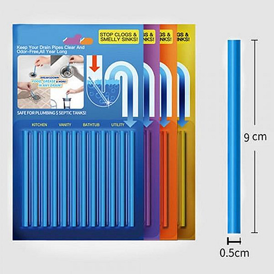 Сани стикс клечки,пръчки за отпушване на канали запушени, Sani sticks 1+1 GRATIS 24бр | Домашни потреби и Органайзери