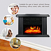 Електрическа печка-мини преносима камина, Flame Heater 1000W с ефект на огън и дистанционно управление | Декорации и Аксесоари