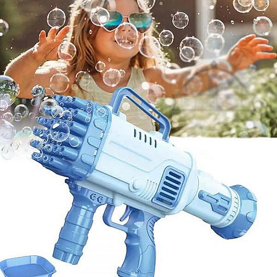 Автомат за сапунени балони 44 HOLE BUBBLE GUN BLUE | Детски Играчки
