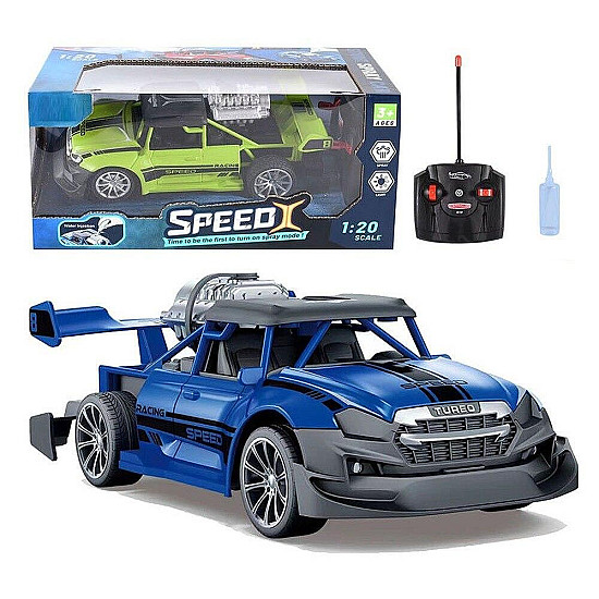 Кола с дистанционно управление и функция за изкарване на дим Stunt Spray Car 1:20 | Детски Играчки