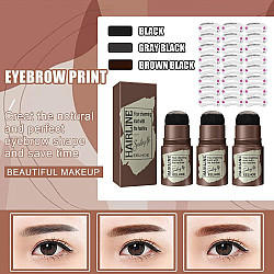 Комплект за оформяне на вежди-водуостойчив , Пудра за вежди, 12бр Шаблони Комплект за оформяне на вежди-водуостойчив , Пудра за вежди, 12бр Шаблони