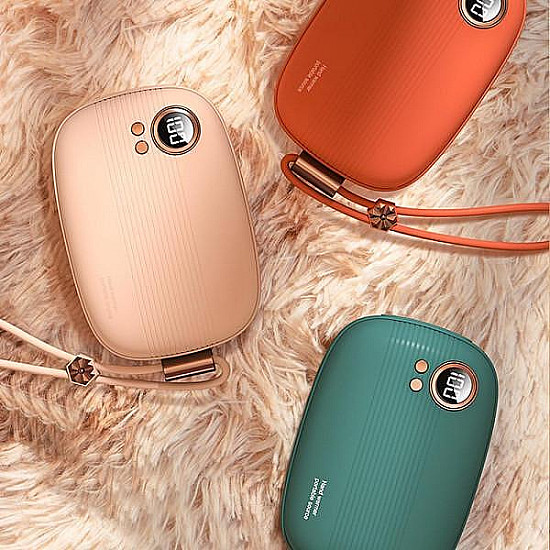 2в1 Елегантен нагревател за ръце и преносима батерия с дисплей, 5000mAh - MBB-01D | Тв Бокс и Аксесоари