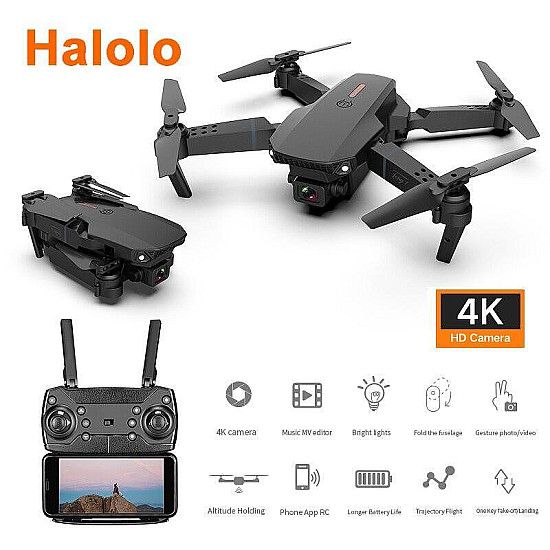 Про ДРОН F195 Pro Drone с 1080P HD с двойна камера, мини UAV за въздушна фотография с WiFi FPV, връщане с един бутон, интелигентно избягване на препя | Дронове