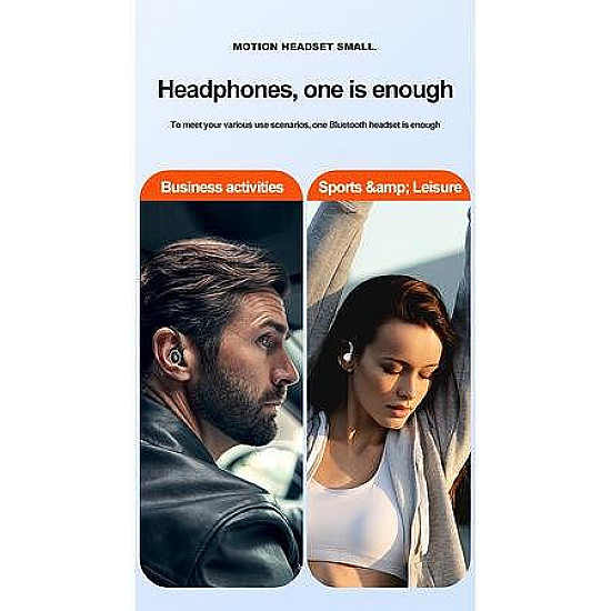 Единична Bluetooth слушалка 5.2, Спортна, Хендсфри , A1S | Слушалки