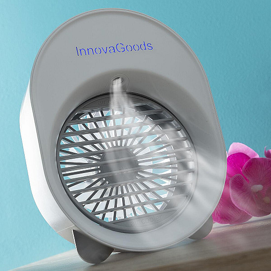 Мини Ултразвуков Охладител-Овлажнител с LED Koolizer InnovaGoods Мини Ултразвуков Охладител-Овлажнител с LED Koolizer InnovaGoods | Домашни потреби и Органайзери