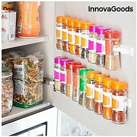 Поставка за Подправки InnovaGoods IG114086 Бял Самозалепващ Поставка за Подправки InnovaGoods IG114086 Бял Самозалепващ | Домашни потреби и Органайзери