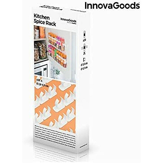 Поставка за Подправки InnovaGoods IG114086 Бял Самозалепващ Поставка за Подправки InnovaGoods IG114086 Бял Самозалепващ | Домашни потреби и Органайзери