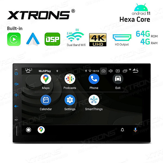Mултимедия с навигация Android 11, Wifi, GPS, Черен, Carplay, AdroidAuto | Принадлежности