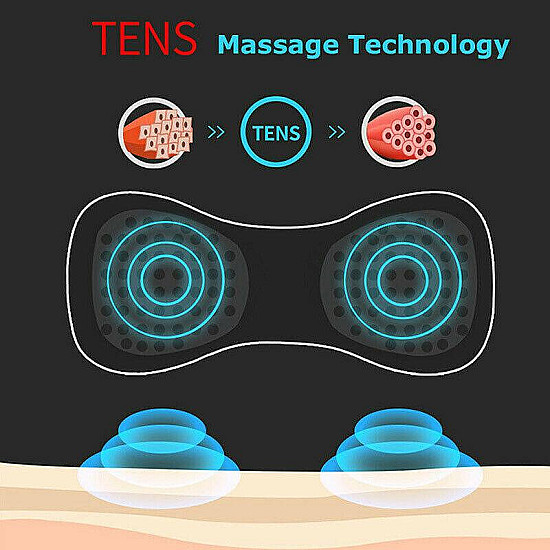Безжичен мини масажор Mini Electric Neck Back Massager Muscle EMS 6 | Масажори