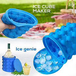 Ice Cube Maker Genie Силиконова форма за лед и изстудяване с иновативен дизайн и лесно използване Ice Cube Maker Genie Силиконова форма за лед и изстудяване с иновативен дизайн и лесно използване