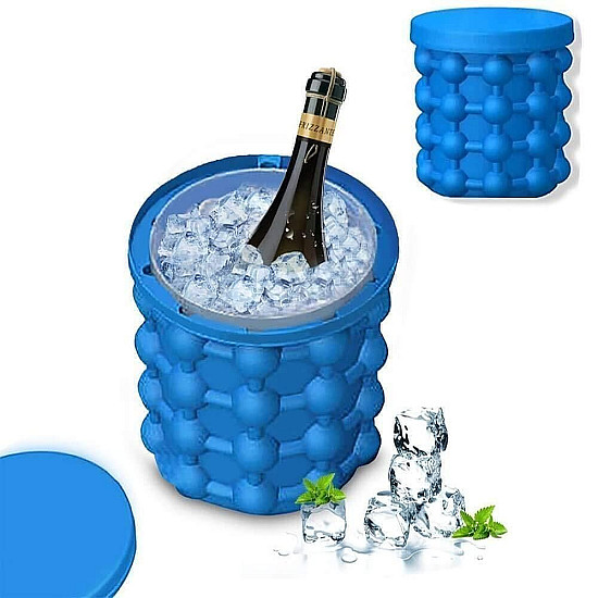 Ice Cube Maker Genie Силиконова форма за лед и изстудяване с иновативен дизайн и лесно използване Ice Cube Maker Genie Силиконова форма за лед и изстудяване с иновативен дизайн и лесно използване | Свободно време
