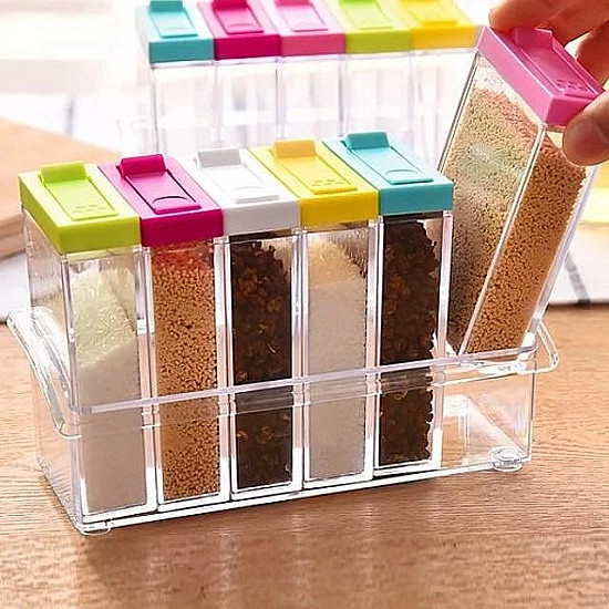 Seasoning Six Piece Set - Идеалното Решение за Организиране на Подправките във Вашата Кухня | Домашни потреби и Органайзери