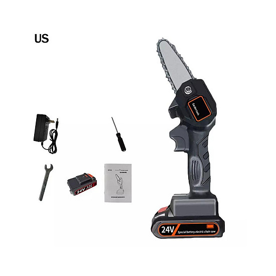 4 Инчов Електрически ръчен трион Chainsaw с акумулаторна батерия 24V - Удобство и мощност в едно | Декорации и Аксесоари