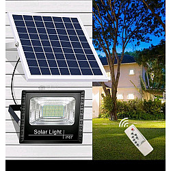Прожектор Jortan LED 100W със соларен панел и дистанционно управление - Енергоефективно външно LED осветление Прожектор Jortan LED 100W със соларен панел и дистанционно управление - Енергоефективно външно LED осветление