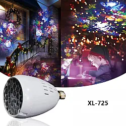 LED Проекторна Лампа XL-725 с Коледни и Хелоуин Мотиви – Празнична Атмосфера
