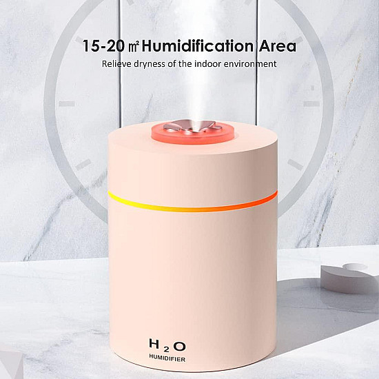 Мини Дифузер-Овлажнител за Въздух HUMIDIFIER H1 -240ml: Вашият Компактен Инструмент за Подобряване на Въздуха | Здраве