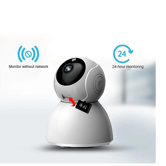 Вътрешна WiFi Камера Q9 - 3MPX Резолюция, Микрофон и Прецизно Проследяване на Движение - Осигурете Сигурността на Вашия Дом | Видео и Фото камери
