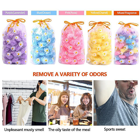 Комплект от 20бр Ароматизирани Капсули за Пране - Laundry Beads за Изключително Свежо и Приятно Пране | Уреди за почистване