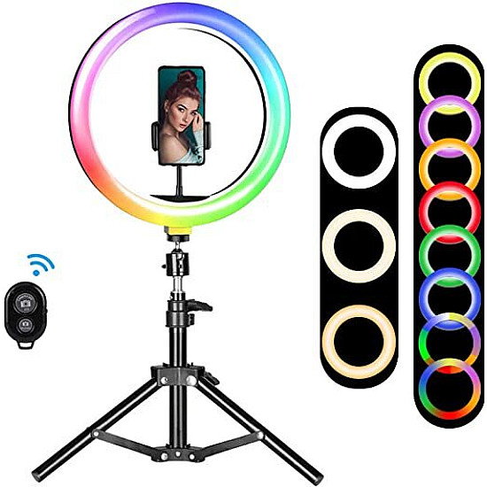 LED Ринг Лампа 10/12 инча с Трипод и Дистанционно управление - RING RGB LIGHT: Ваш път към перфектна осветеност и творчество LED Ринг Лампа 10/12 инча с Трипод и Дистанционно управление - RING RGB LIGHT: Ваш път към перфектна осветеност и творчество | Аксесоари