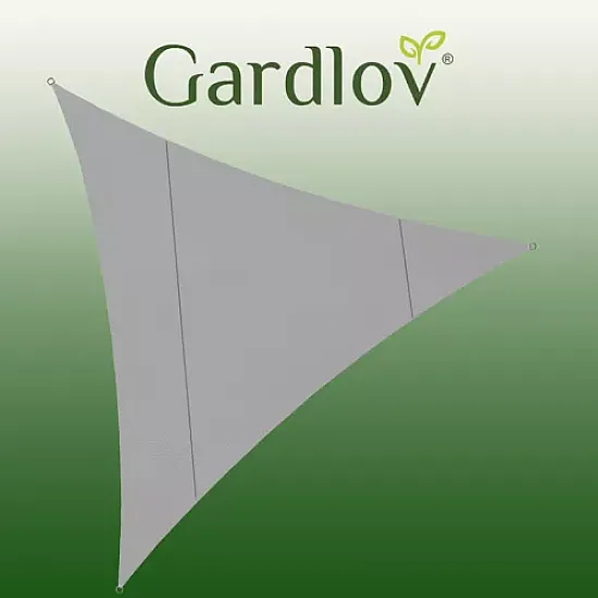 Триъгълен Сенник Тента 4х4х4, Сив от Gardlov - Идеален за Създаване на Стилна Сянка в Градината или на Балкона | Декорации и Аксесоари