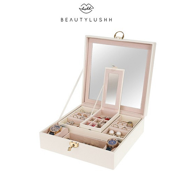 Кутия за бижута - бяла Beautylushh | Уреди за красота